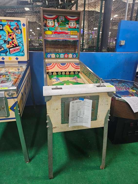 Williams 1964 10th Inning Pinball Baseball, Serial 0629