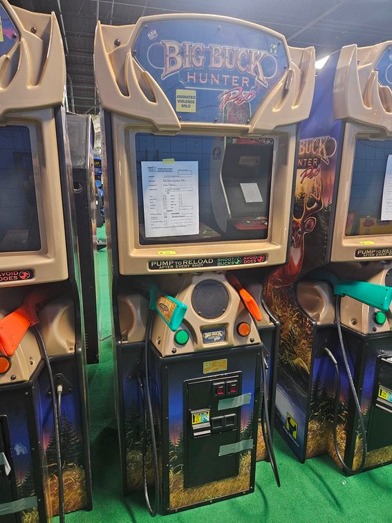Raw Thrills Big Buck Hunter Pro Video Game, Serial BBHP-03690, Blurry Picture