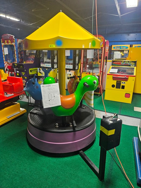Three Person Carousel Kiddie Ride