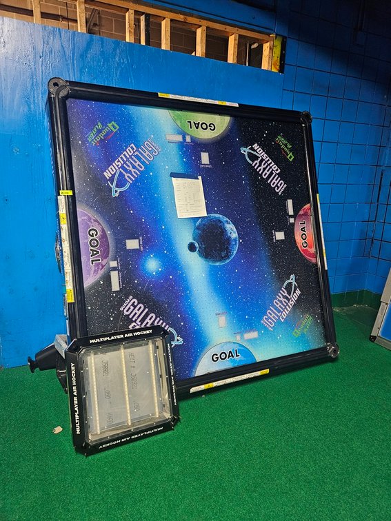 Barron Games Galaxy Air Hockey with Legs and Related
