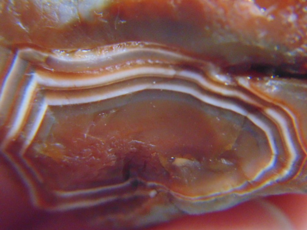 A 1 oz Lake Superior Agate with nice banding front and back