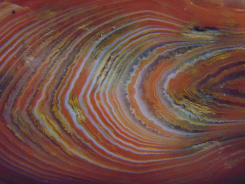 A 3.4 oz Lake Superior Agate with a huge banded face and a satin finish