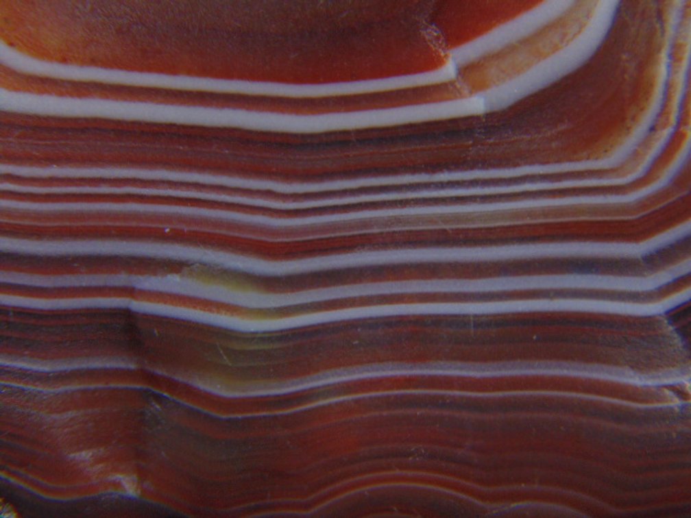 A .6 oz Lake Superior Agate with a nice full face of red and white banding and has a satin finish