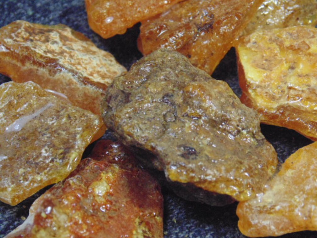 1.4 ozs of rough Amber