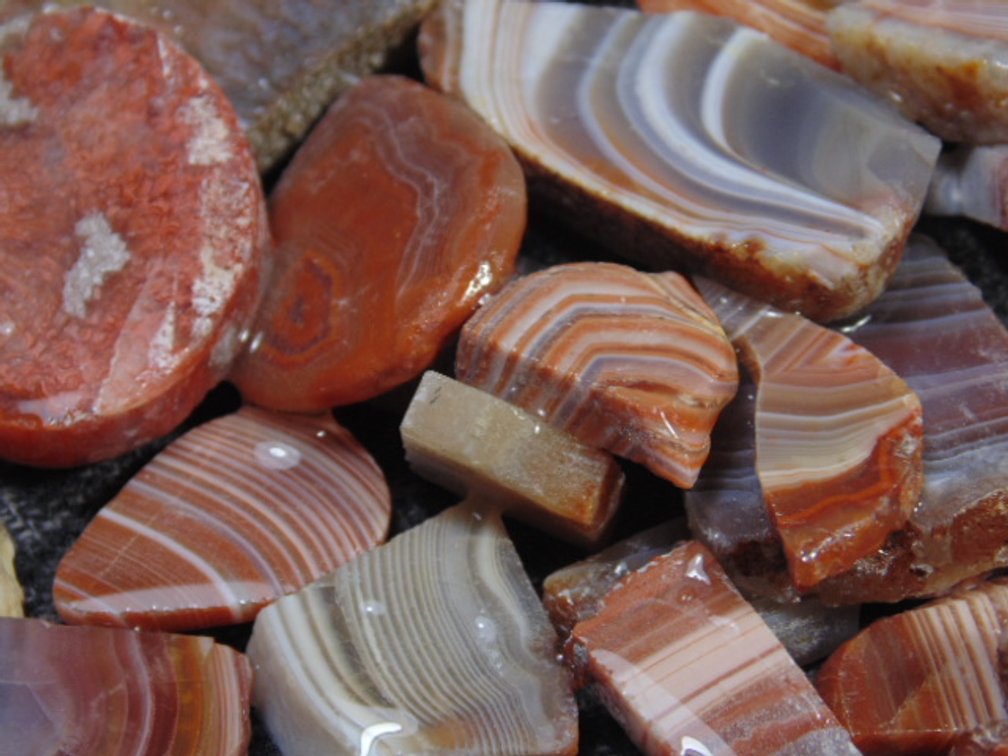 An assortment of Lake Superior Agates, 8.6 ozs