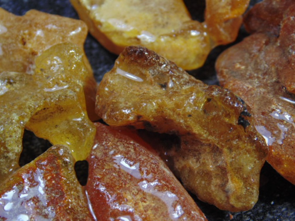 1.1 ozs of rough Amber