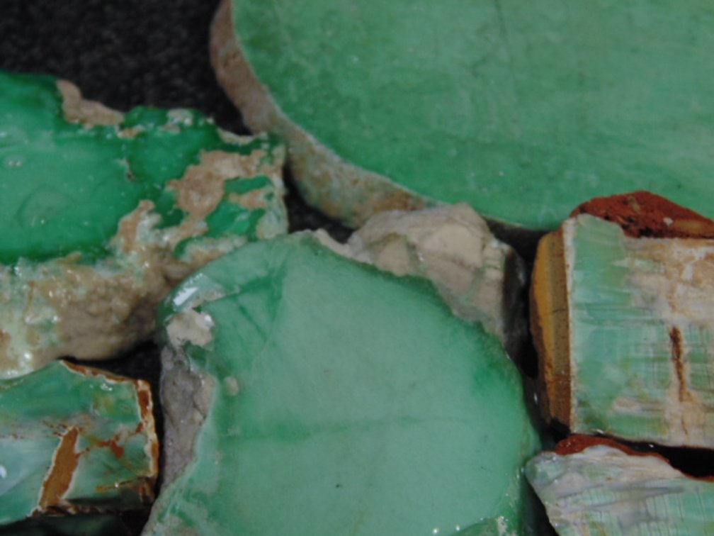 An assortment of Variscite slabs, 3.2 ozs