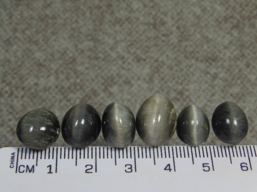 Six Cats eye cabs, 9 grams