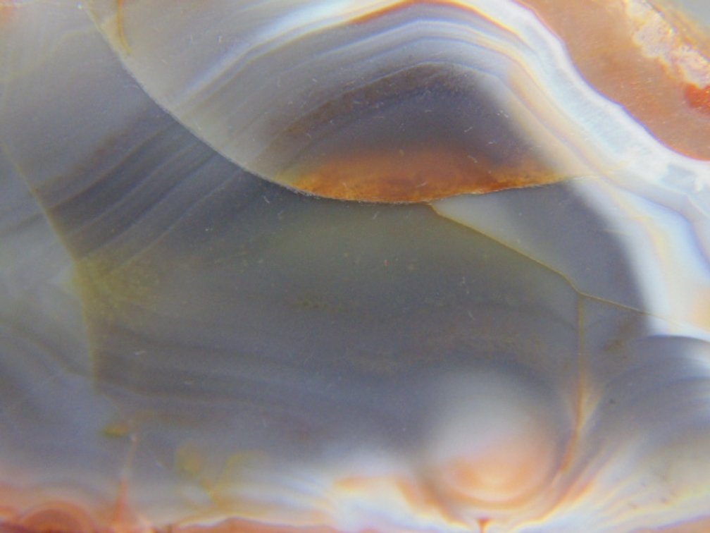A beautifully banded 4.4 oz Lake Superior Agate half