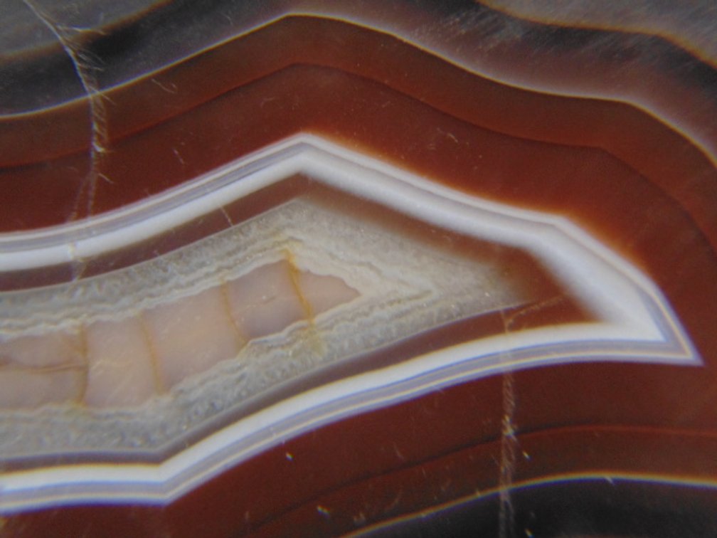 A beautifully banded 6 oz Lake Superior Agate half