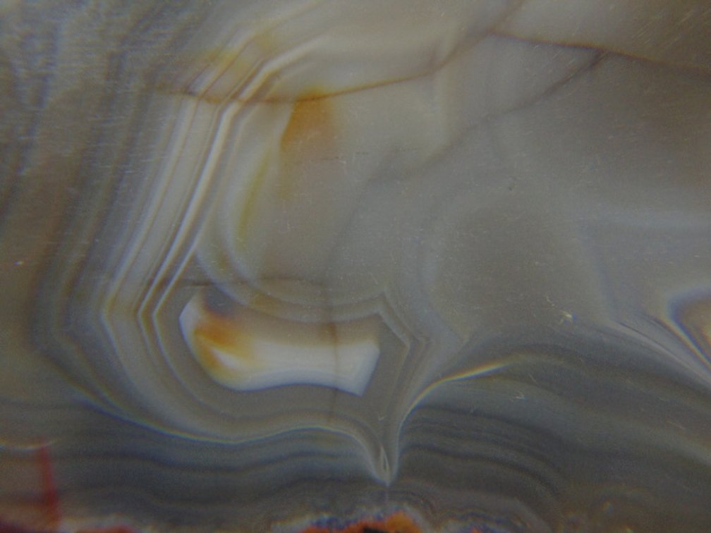 A beautifully banded 9.2 oz Lake Superior Agate half