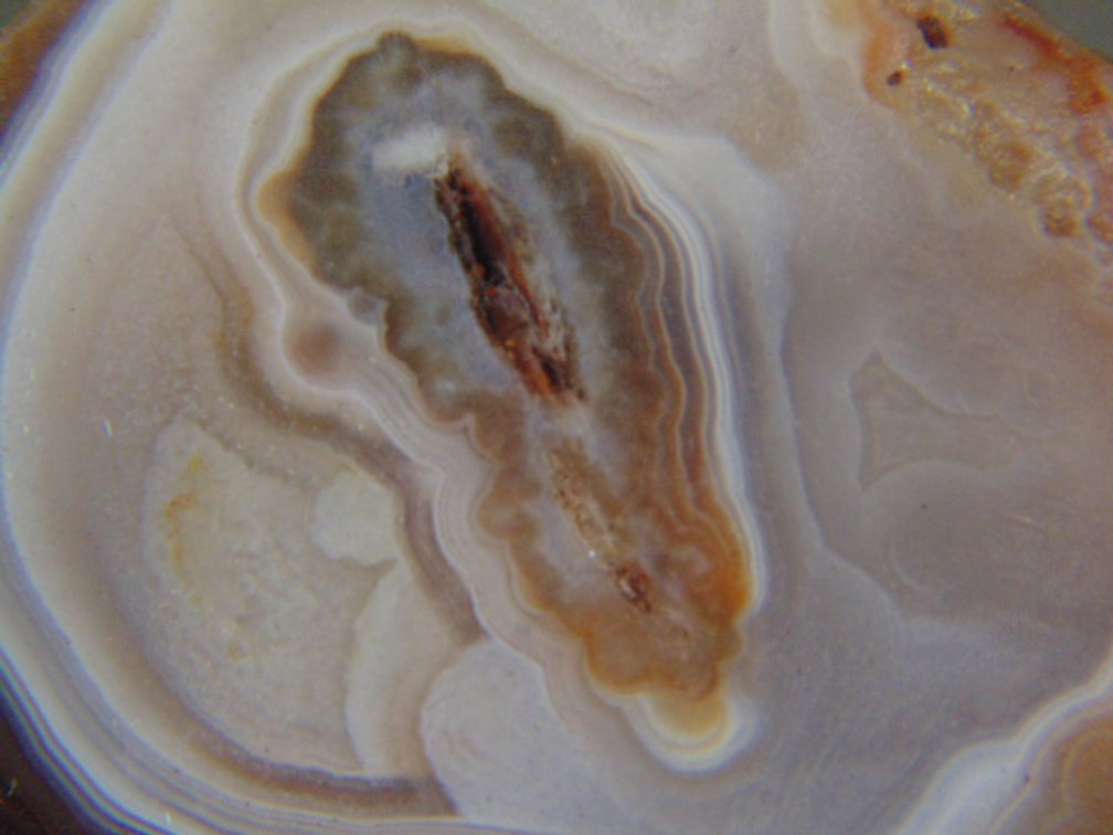 A beautifully banded 2.6 oz Lake Superior Agate half