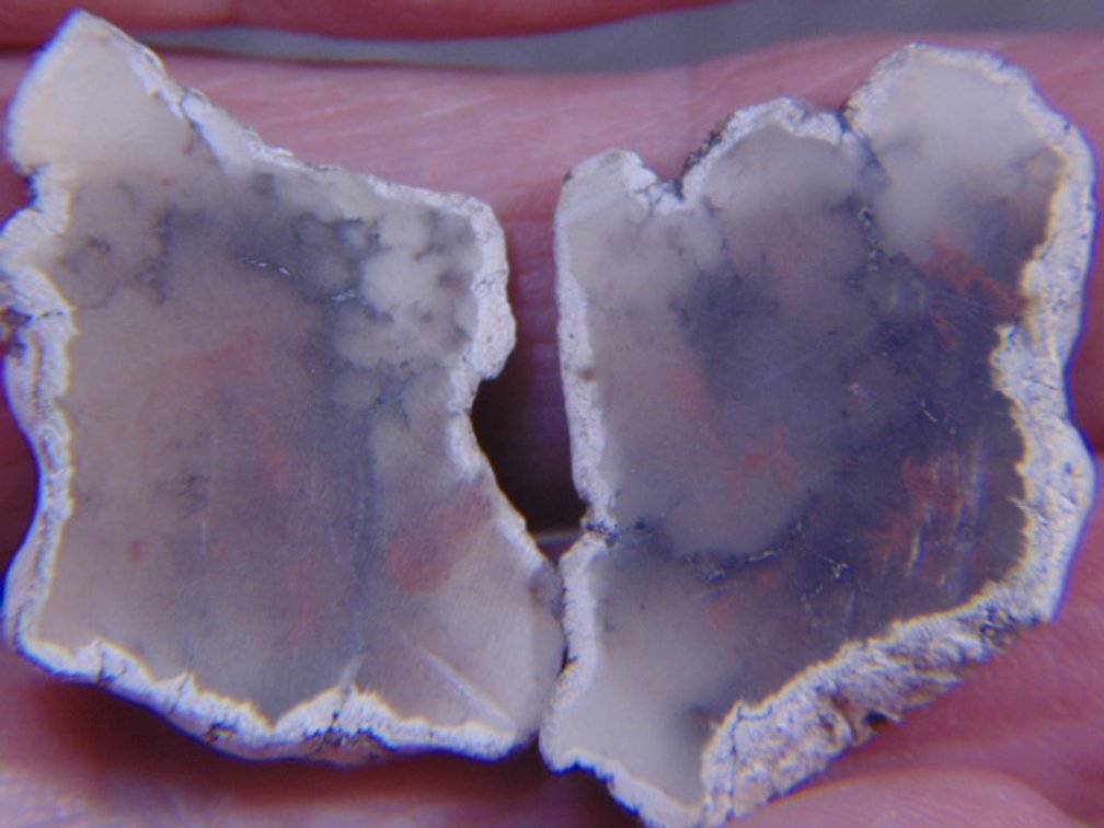 Two Datolite halves from Michigan, 6.5 grams