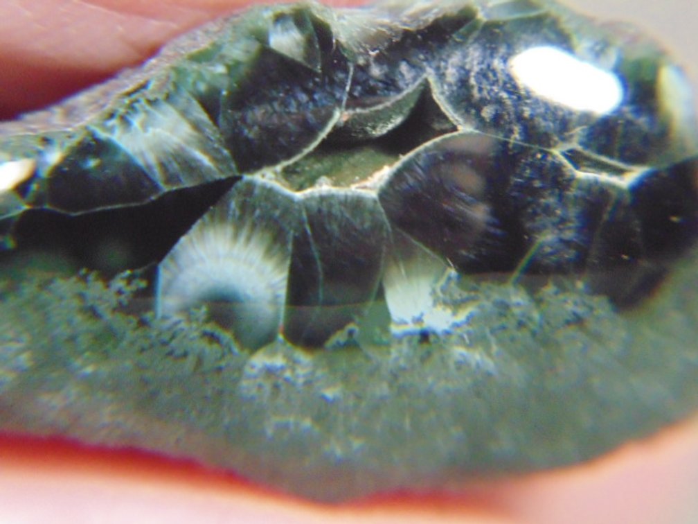 A face polished Greenstone nugget, 5.7 grams