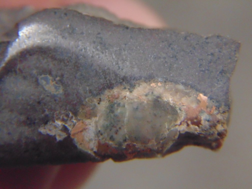 A Copper Replacement Agate in matrix, 14.8 grams