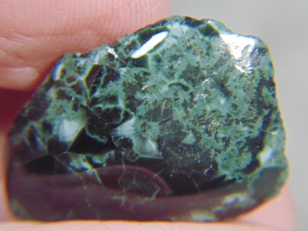 A face polished Greenstone nugget, 3.1 grams