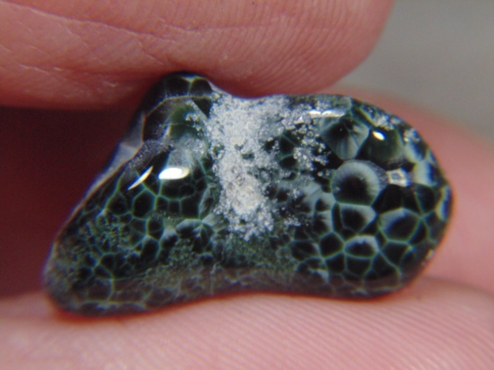 A polished Greenstone nugget, 1.7 grams