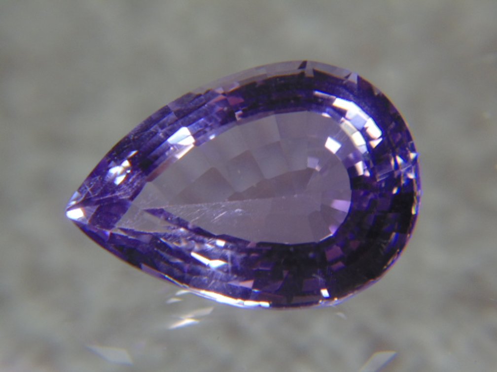 A teardrop Amethyst