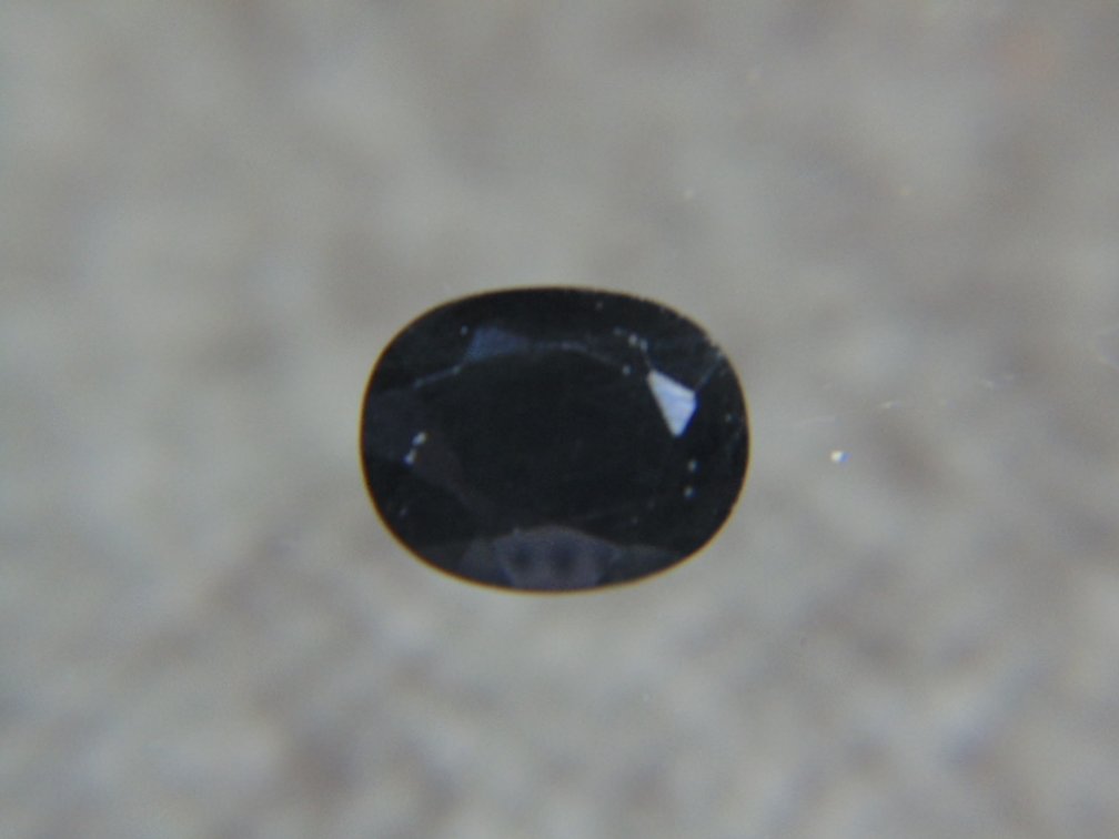 A 7 x 9 mm Black Sapphire, 3.21 cts