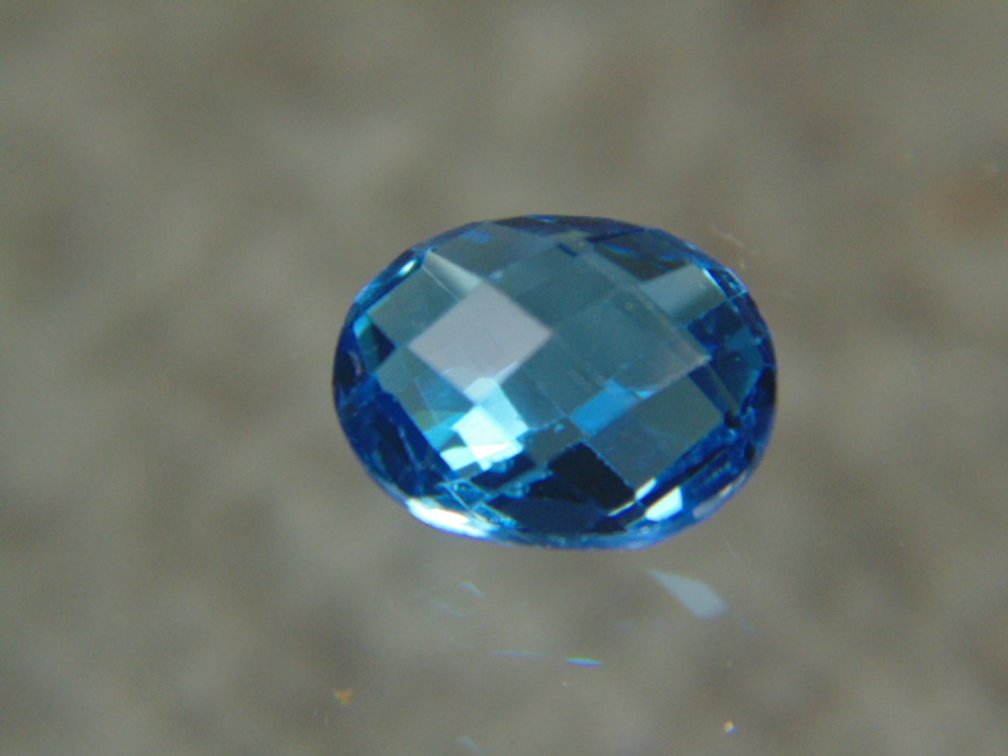 A 10 x 8 x 5.2 mm Swiss Blue Topaz, 3.45 cts
