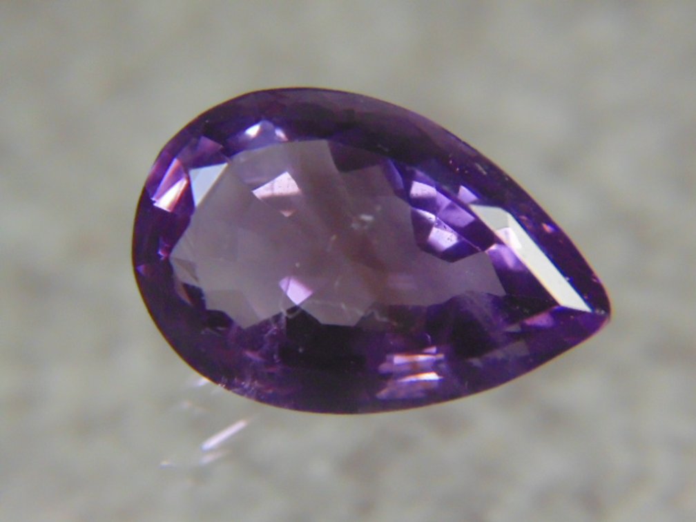 A teardrop Amethyst