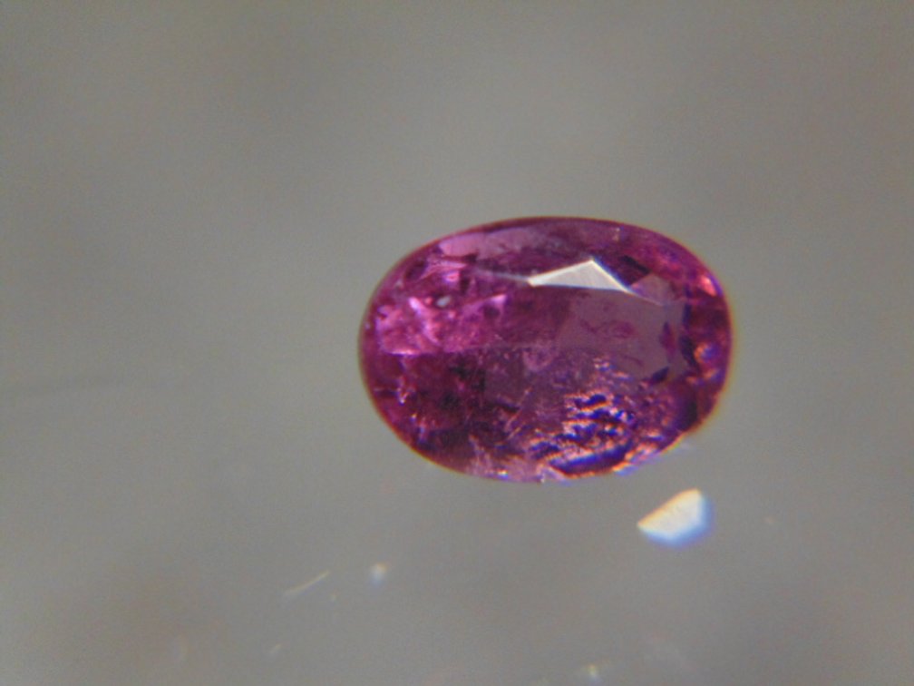 A 6.1 x 4.1 mm Bubble Gum Tourmaline, .66 ct