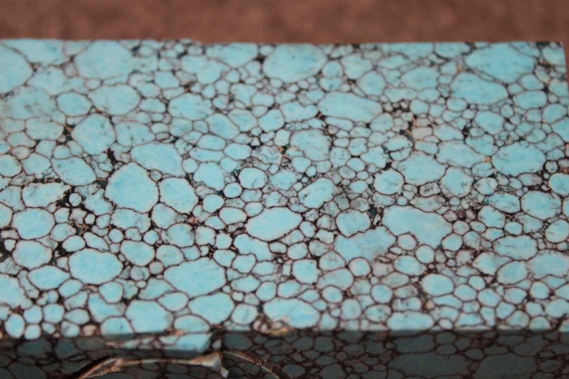A block of Reconstituted Turquoise, 7.8 ozs
