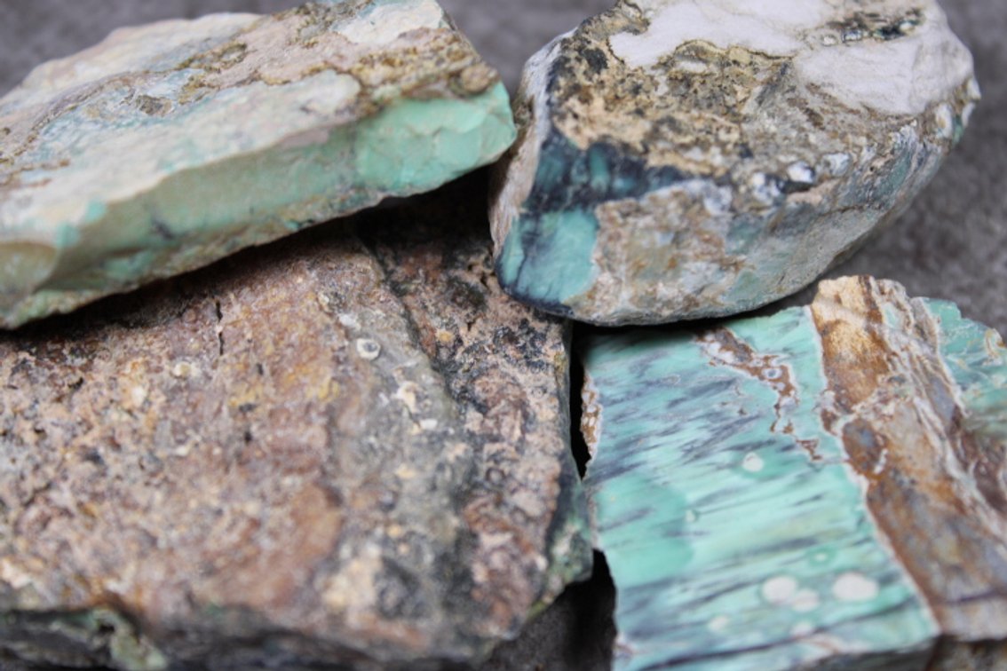 Four pieces of Variscite, 5.6 ozs