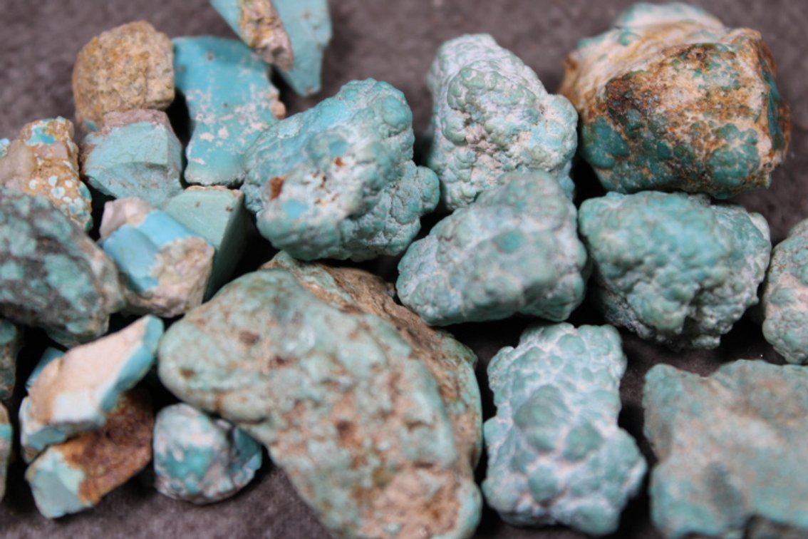 Several pieces of natural Turquoise, 3.1 ozs
