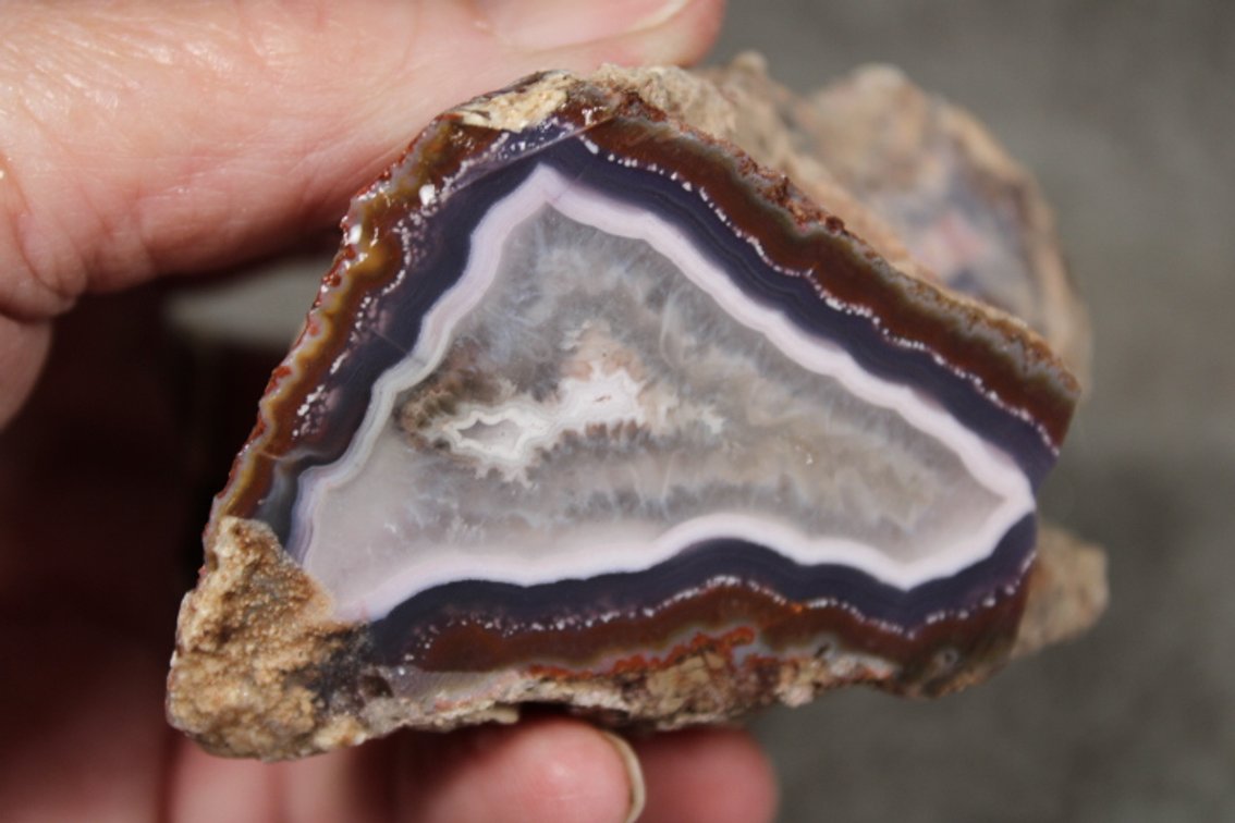 A 5.1 oz piece of rough Purple Passion Agate