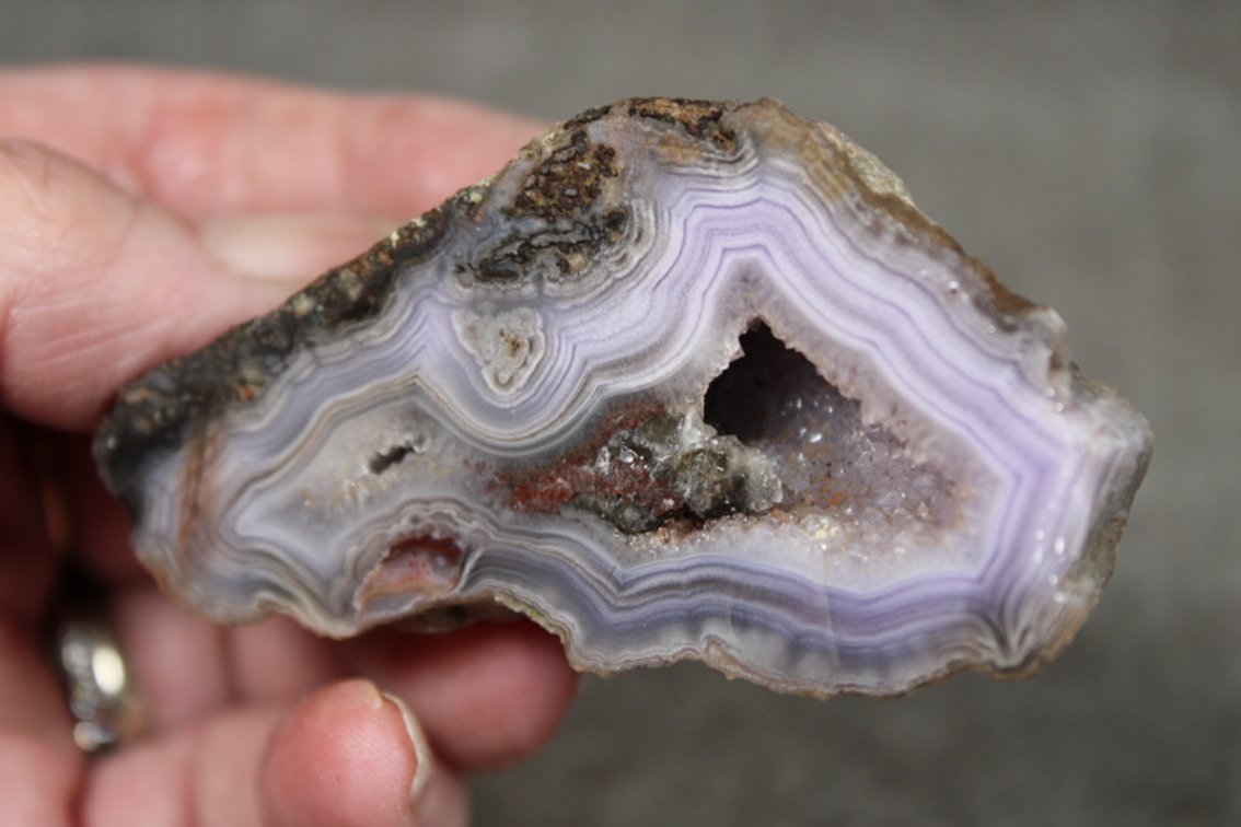 A 2.1 oz piece of rough Purple Passion Agate