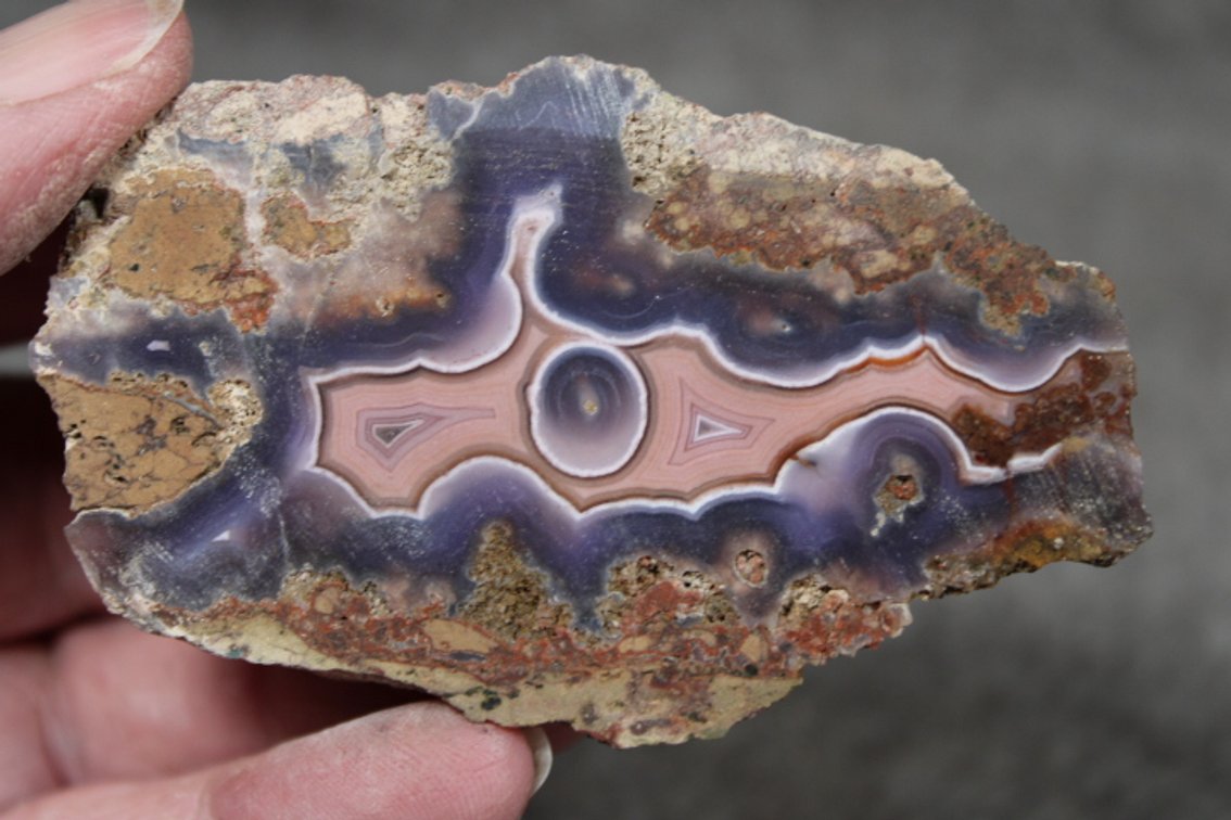 A 2.1 oz piece of rough Purple Passion Agate