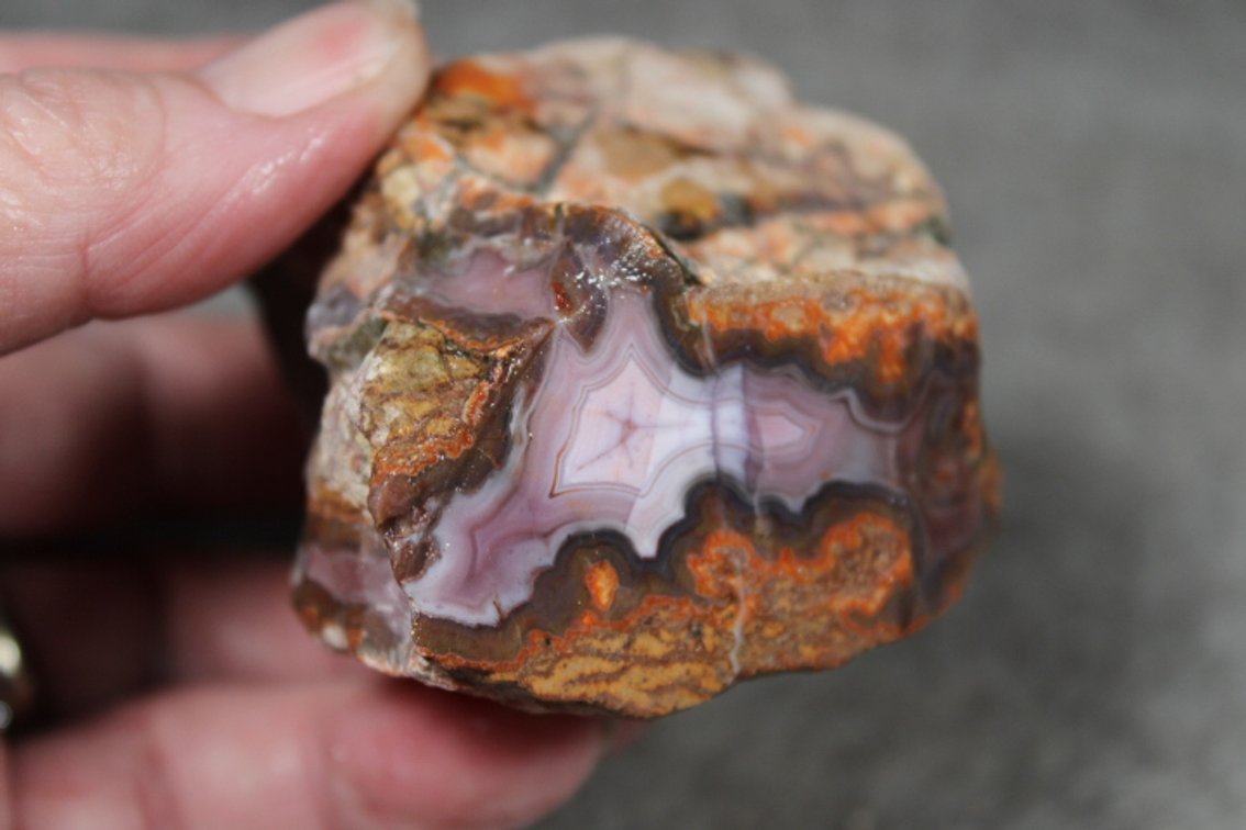 A 5.1 oz piece of rough Purple Passion Agate