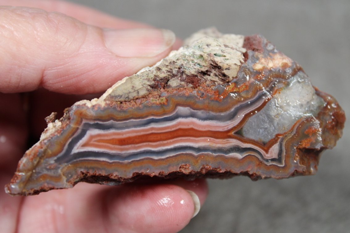 A 2.6 oz piece of rough Purple Passion Agate