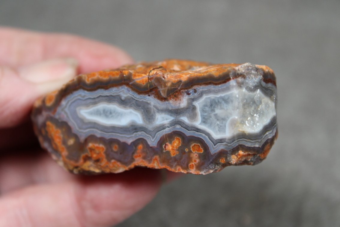 A 2.6 oz piece of rough Purple Passion Agate