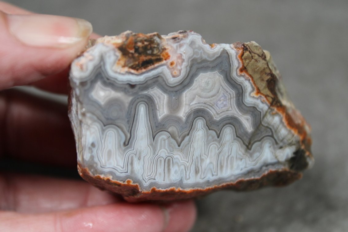 A 2.5 oz piece of rough Purple Passion Agate