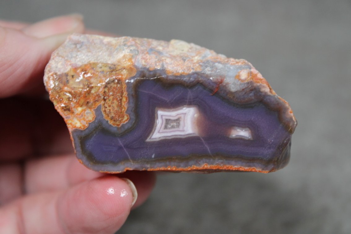 A 2.9 oz piece of rough Purple Passion Agate