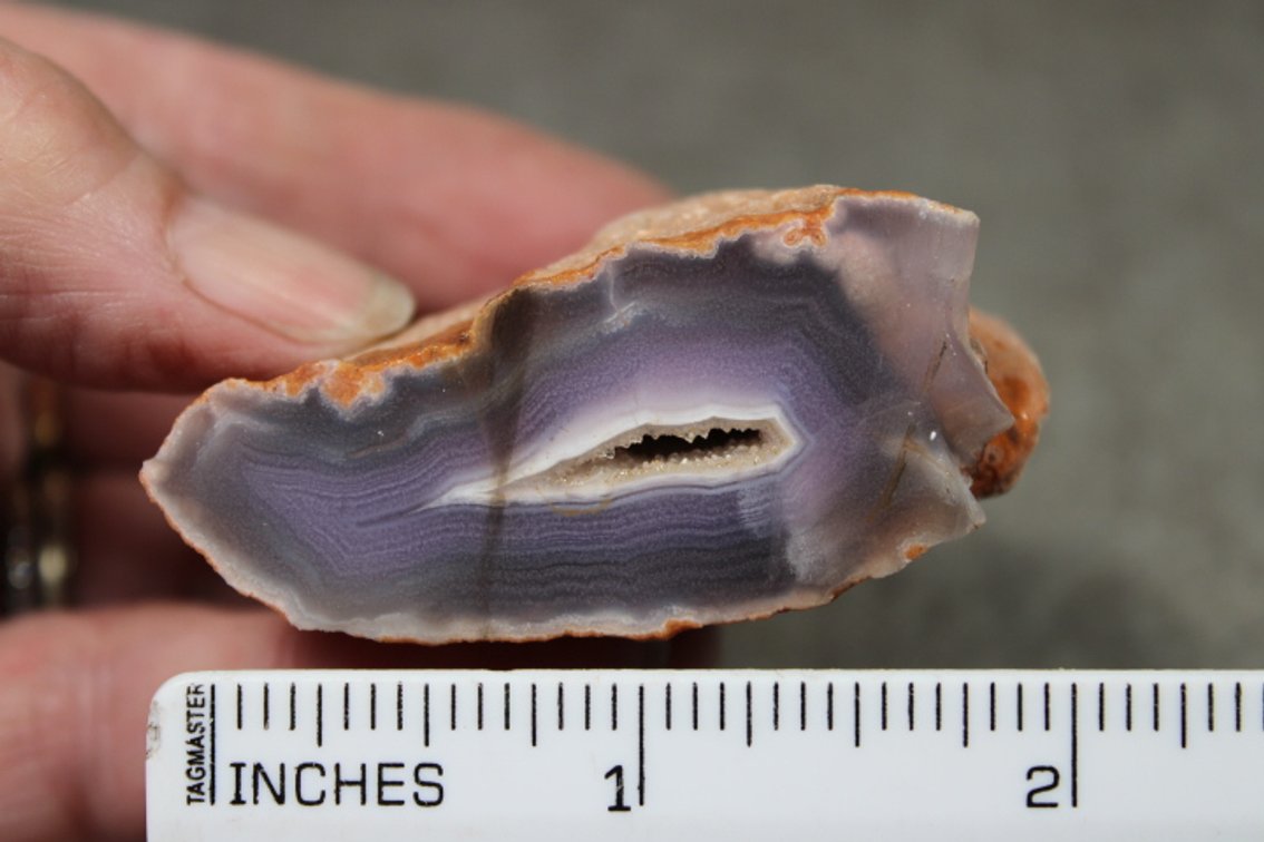 A 2.7 oz piece of rough Purple Passion Agate