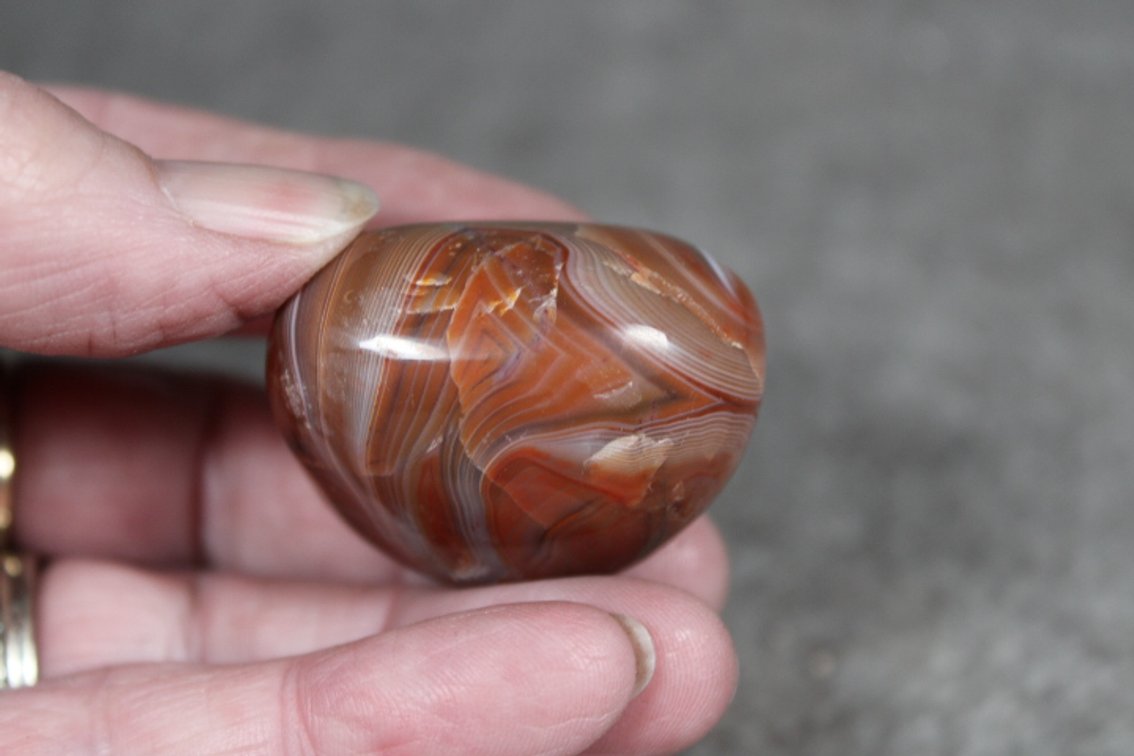 A 1.2 oz tumbled polished Lake Superior Agate