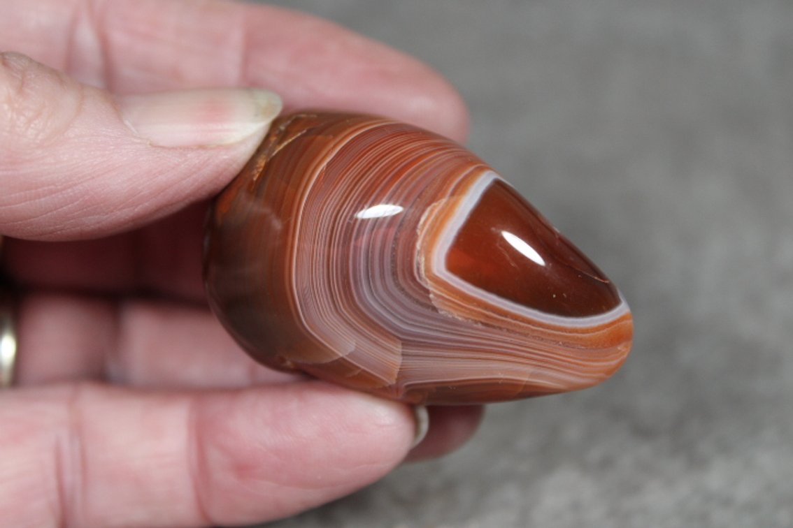A 1.5 oz tumbled polished Lake Superior Agate
