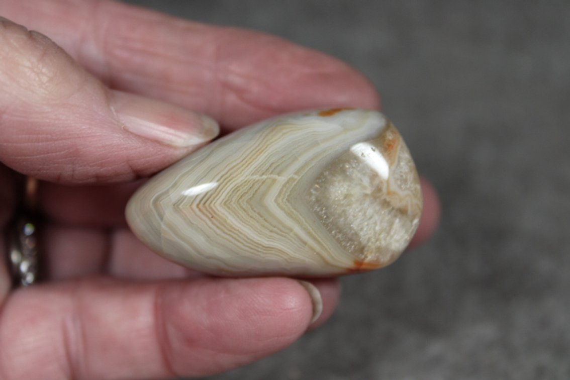 A 1.2 oz tumbled polished Lake Superior Agate