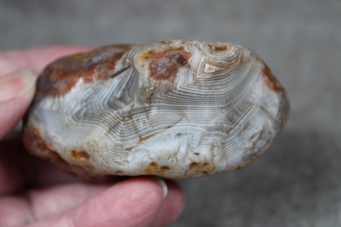 A natural 3.9 oz Lake Superior Agate