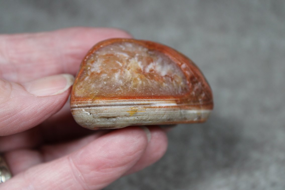 A natural 1.9 oz Lake Superior Agate