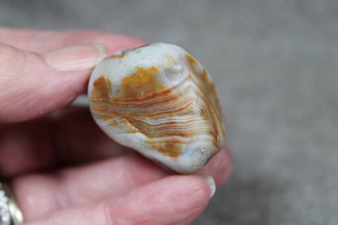 A natural 1.1 oz Lake Superior Agate