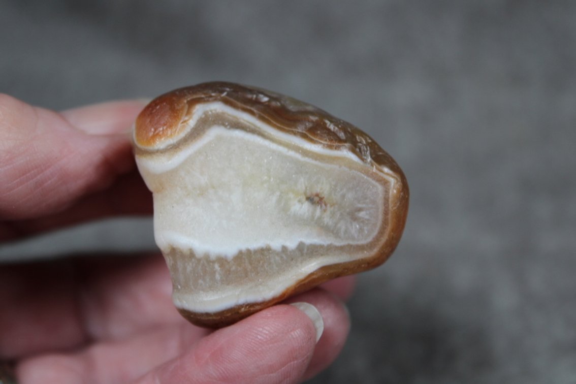 A natural 1.6 oz Lake Superior Agate
