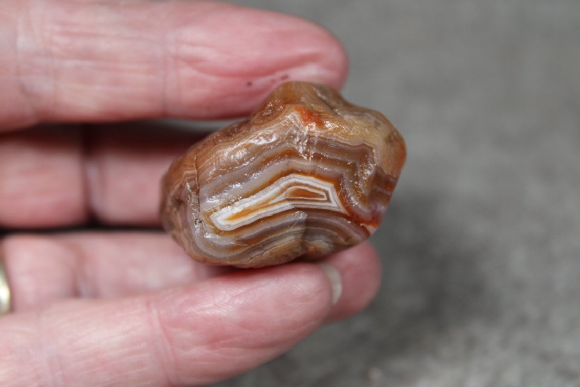 A natural .8 oz Lake Superior Agate
