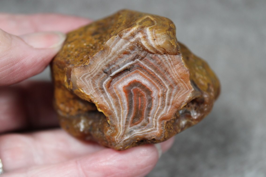 A natural 3.3 oz Lake Superior Agate
