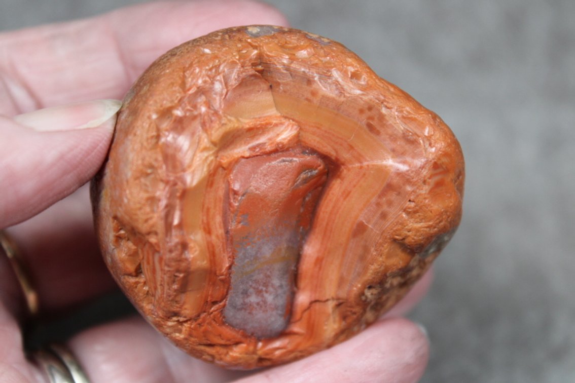 A natural 3.5 oz Lake Superior Agate
