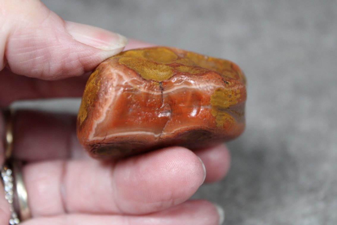 A natural 1.9 oz Lake Superior Agate