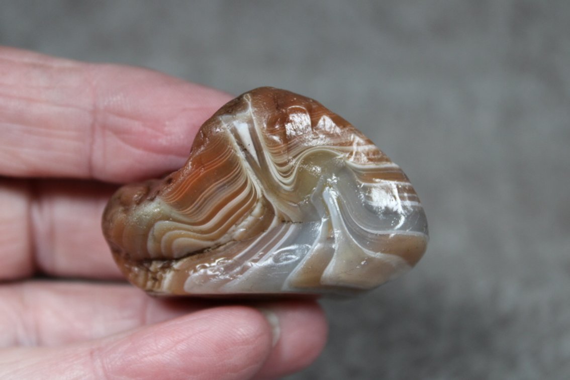 A natural 1 oz Lake Superior Agate